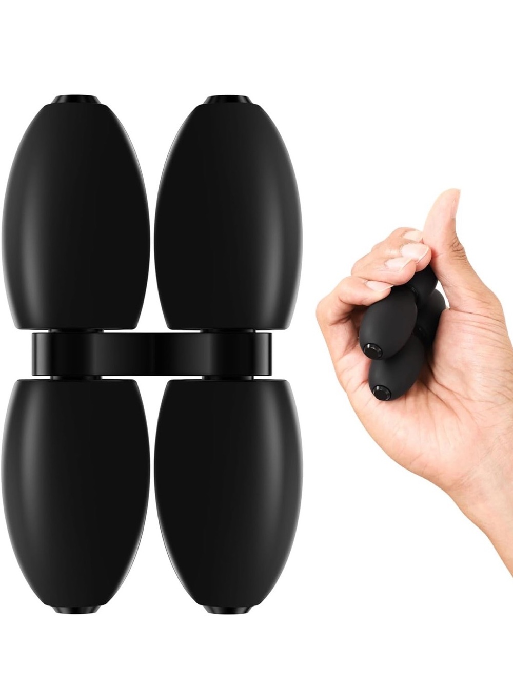 Black Sensory Stress Relief Roller